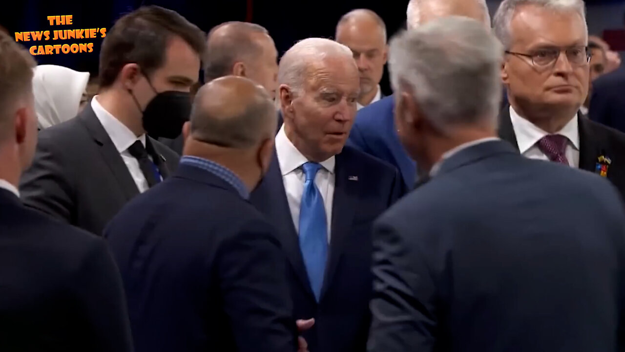 Albanian Prime Minister bumps against Biden at NATO summit.