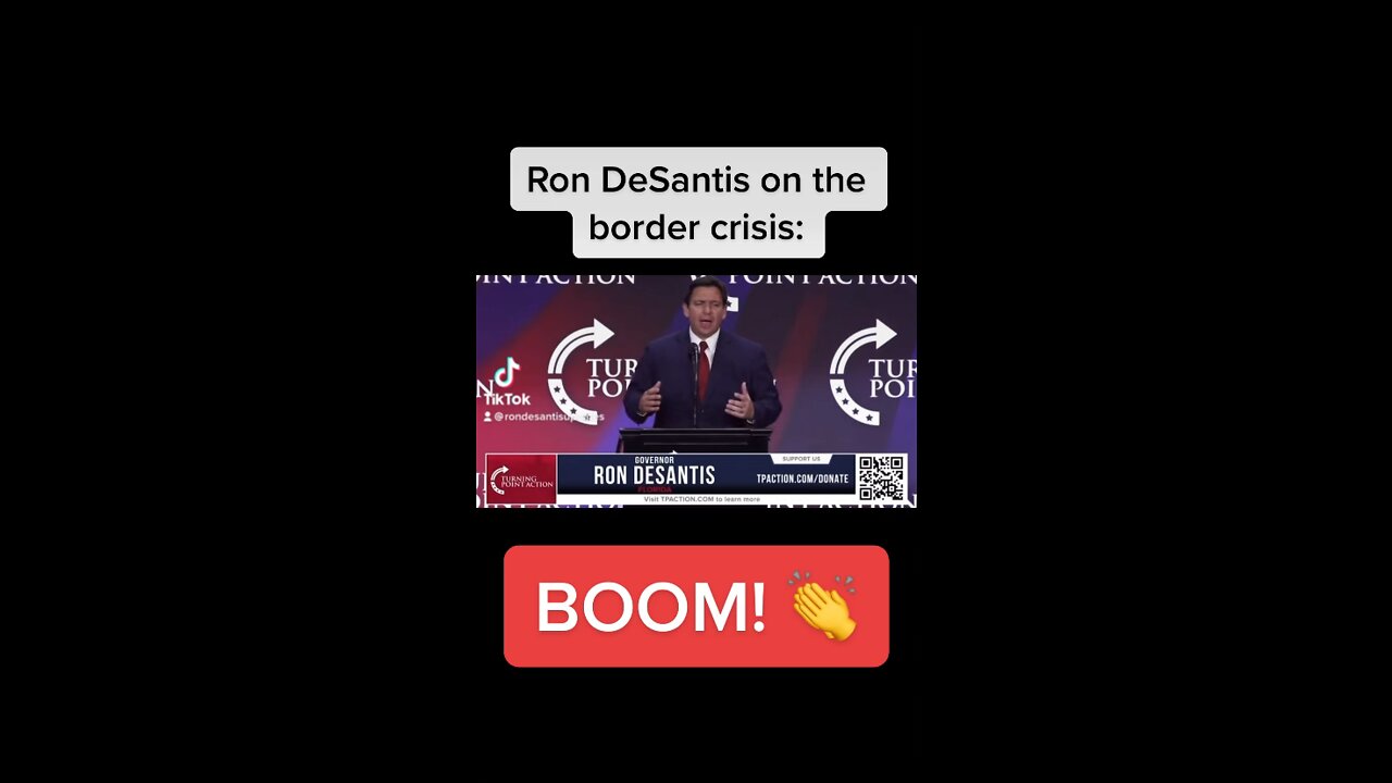 Ron DeSantis on the border crisis: Biden | Bongino | Trump | Bannon