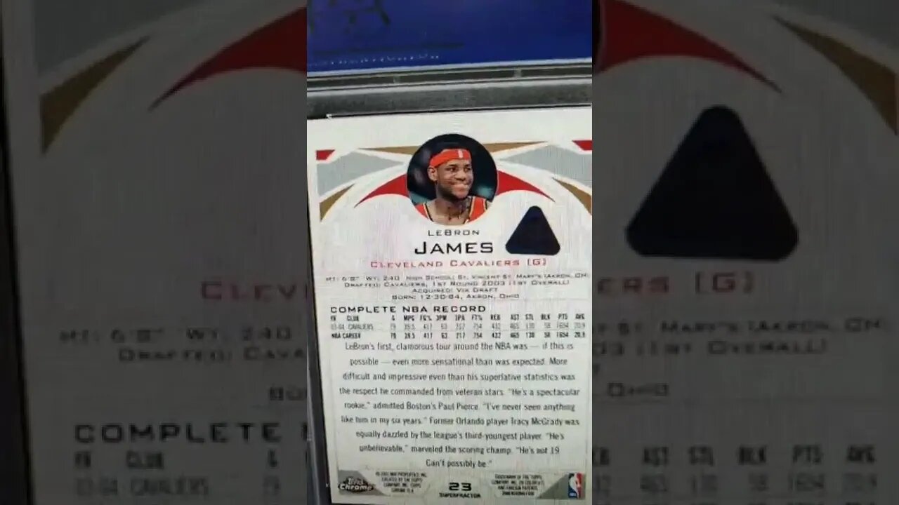 $720,000 LeBron James Basketball Card! #shorts #sportscards #lebronjames