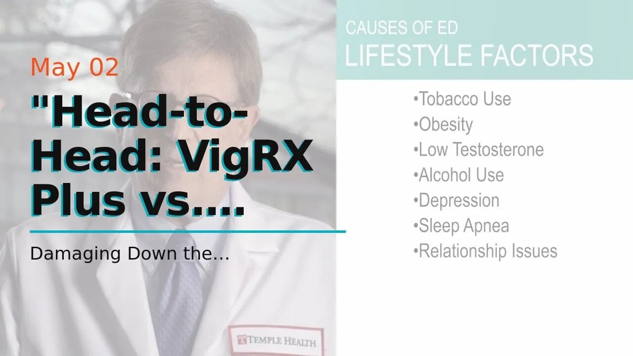 "Head-to-Head: VigRX Plus vs. Erectin - Which is the Best Male Enhancement Pill?" Can Be Fun Fo...