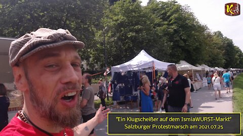 Ein Klugscheißer auf dem IsmiaWURST-Markt.