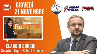 🔴 Interventi del Sen. Claudio Borghi ospite a "ReStart" (21.11.2024) #codicedellastrada