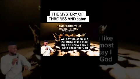 WHY SATAN EXALT HIS THRONE NOT HIMSELF