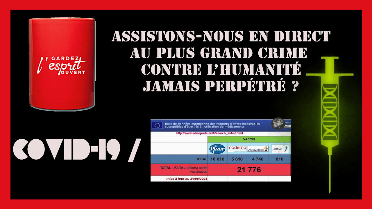 VACCINATION BUSINESS et EUGENISME. Les preuves s'accumulent ! (Hd 720)