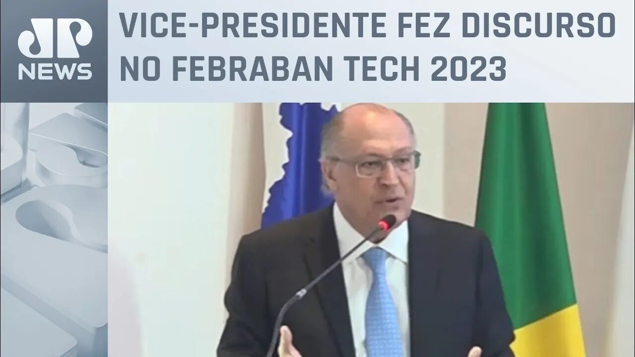 Alckmin defende reforma tributária e arcabouço fiscal em evento com bancos