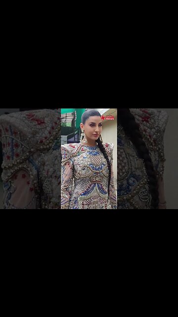 Uff🔥 Nora Fatehi sizzles & FLAUNTS her curves in a short & bold outfit #shorts