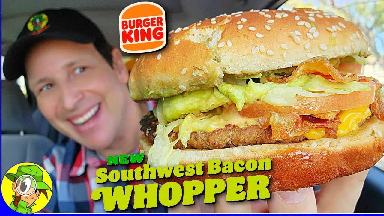 Burger King® 🍔👑 SOUTHWEST BACON WHOPPER® Review! 🤠🥓🍔 ⎮ Peep THIS Out! 🕵️‍♂️