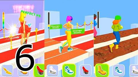 Shoe Race 3D gameplay Gameplay All Levels (android/ios) Part 6