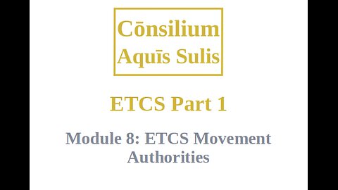 ETCS Part 1 Module 8 (English)