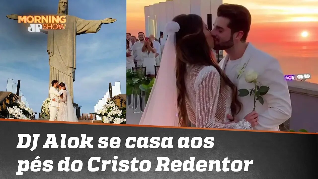 Casório (sob o Cristo Redentor) às sete da matina? Temos! Parabéns, DJ Alok!