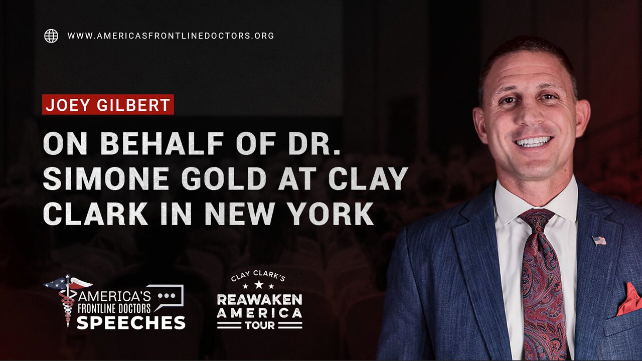 Joey Gilbert on Behalf of Dr. Simone Gold at Clay Clark in New York