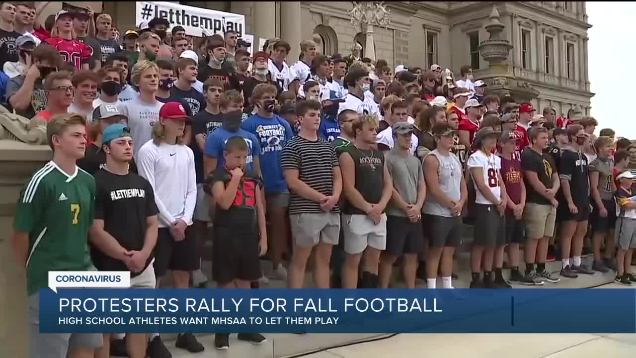 Rally held at State Capitol calling for return of high school football