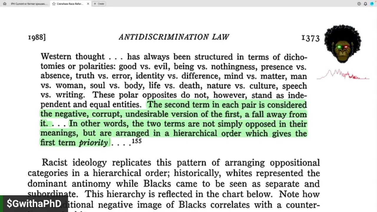 Copy of Race, Reform, & Retrenchment By Kimberle Crenshaw: Section 4 & Conclusion