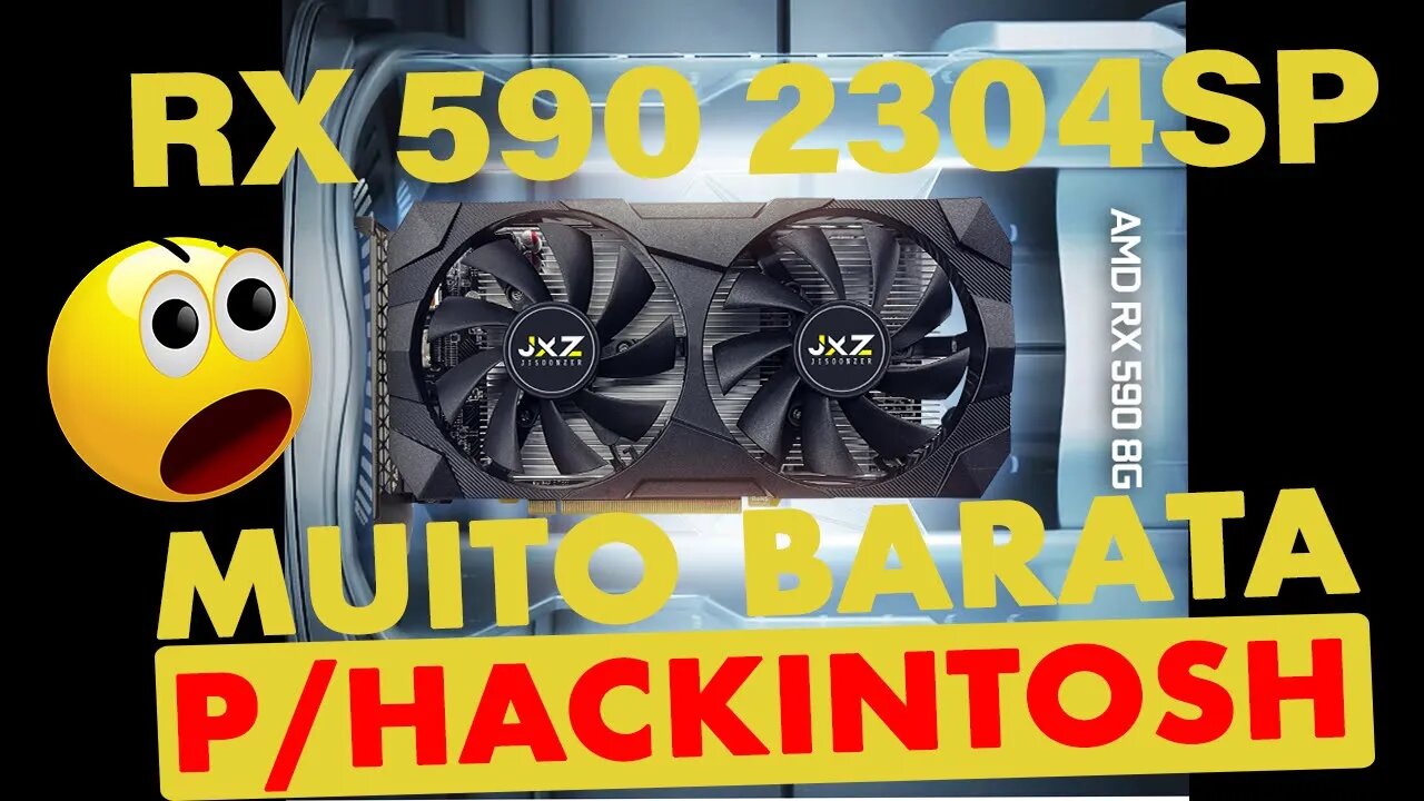 🔥RX590 8GB 2304SP DO ALIEXPRESS MUITO BARATA P/ HACKINTOSH R$591,00 👉 NÃO COMPRE, PODE SER FAKE 😱