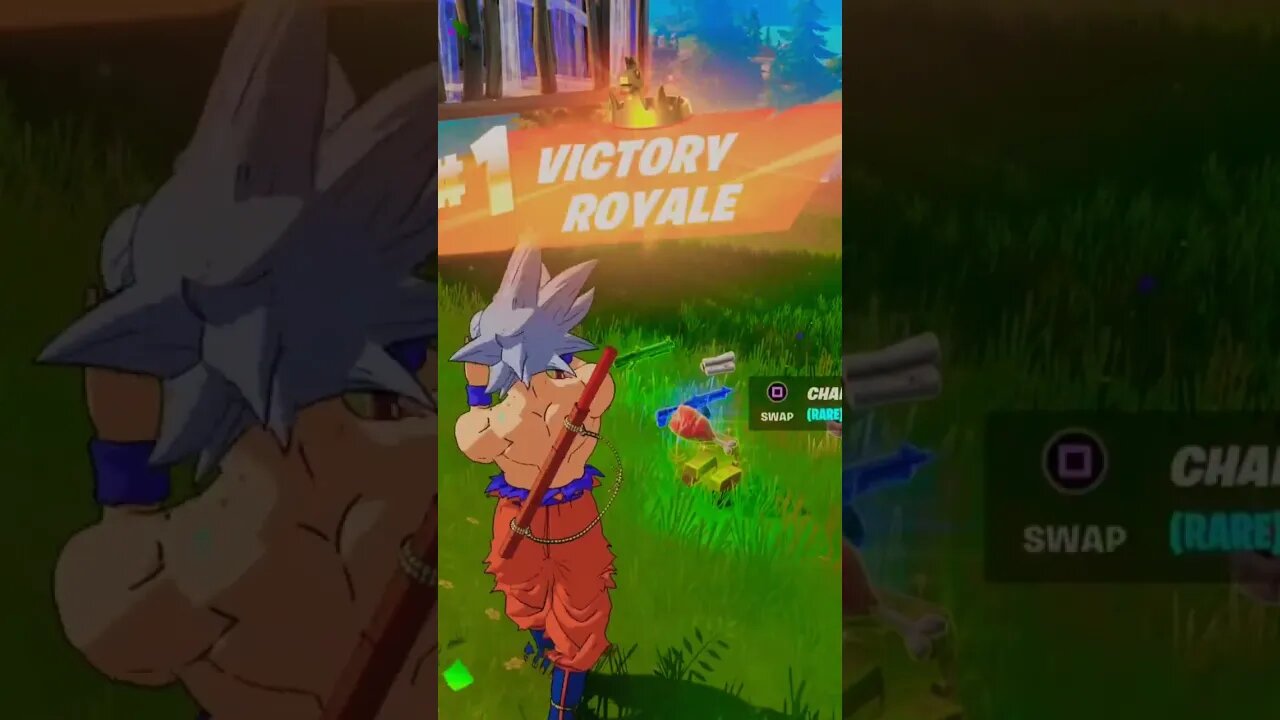 UI GOKU GETS VICTORY ROYALE in FORTNITE & BUSTS OUT THE STEADY | #shorts #fortnite #goku #dbz