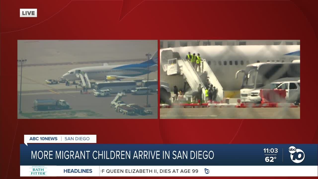 More migrant children arrive in San Diego