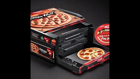 AI Pizza Hut video game console! With official PH pizza oven