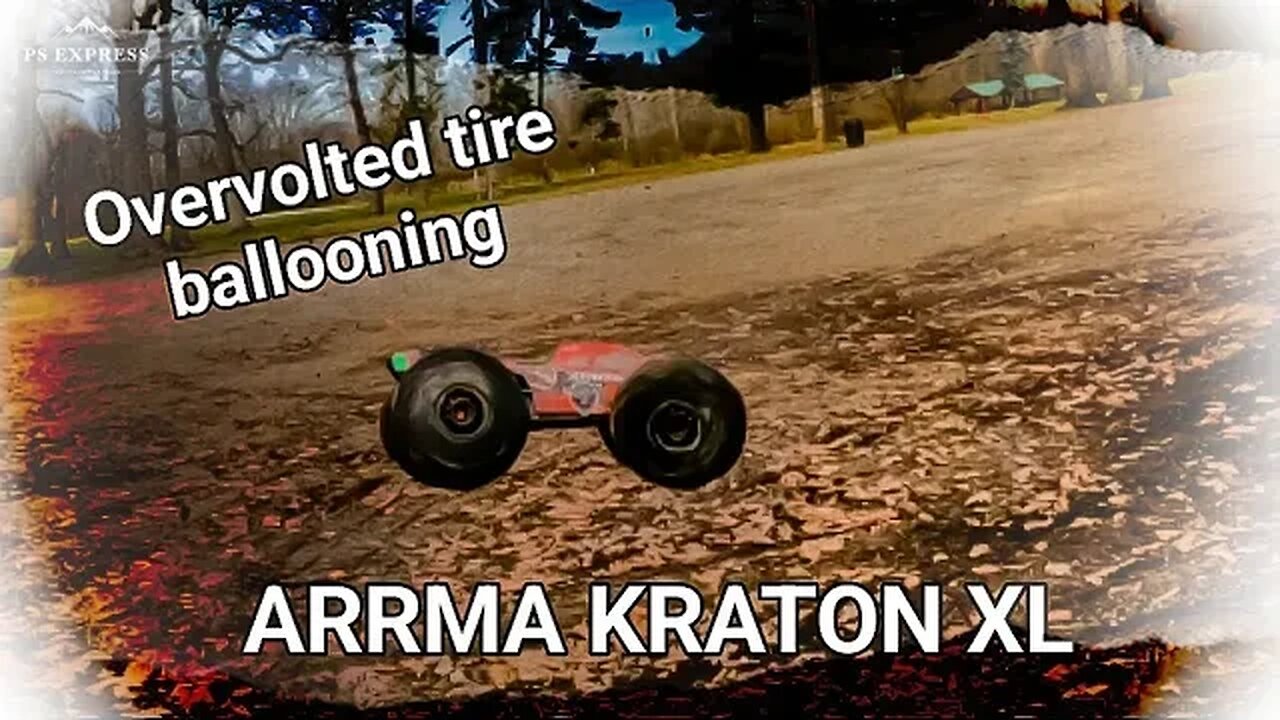 over volted ARRMA KRATON XL just look at them wheels balloon