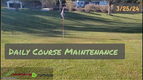 Cutting 2 of our Backyard Golf Greens | Daily Course Maintenance 3/25/24