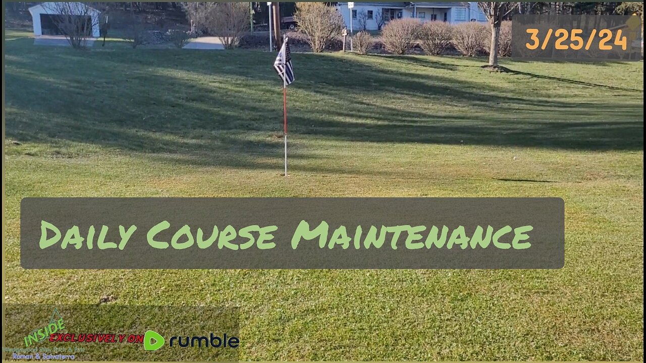Cutting 2 of our Backyard Golf Greens | Daily Course Maintenance 3/25/24