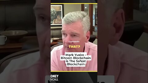 Bitcoin Blockchain is The Safest Blockchain - Mark Yusko #markyusko #bitcoin #crypto #shorts