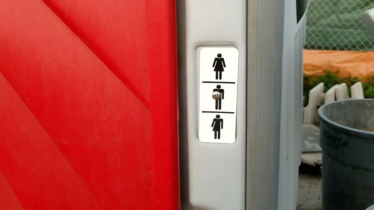 How The Half Woman Half Man Poops In A Porta Potty. This Crap (pun intended) Has To Stop!!!