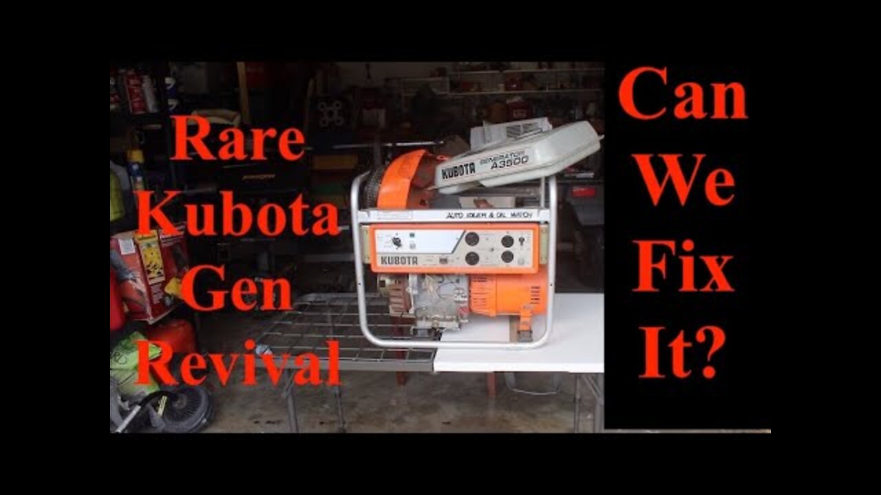 1980s Rare Kubota A3500 Generator Revival