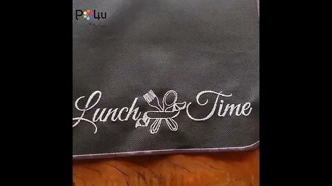 Sousplat Jogo americano bordado em fibra de vidro screen Lunch Time