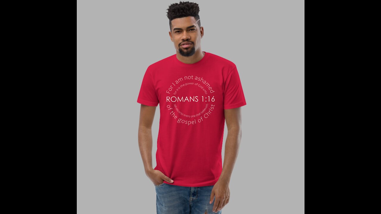 I Am Not Ashamed (Romans 1:16 Made in USA Christian T-Shirt)