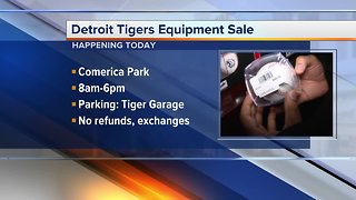 Detroit Tigers sale equipment happening today