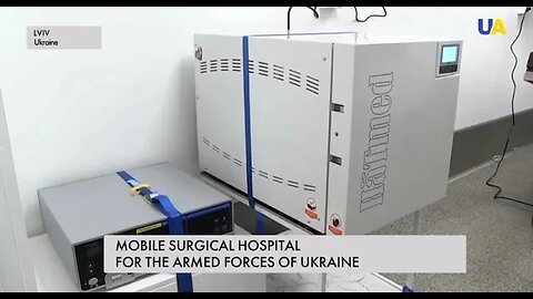 A modern mobile hospital is presented to Ukraine