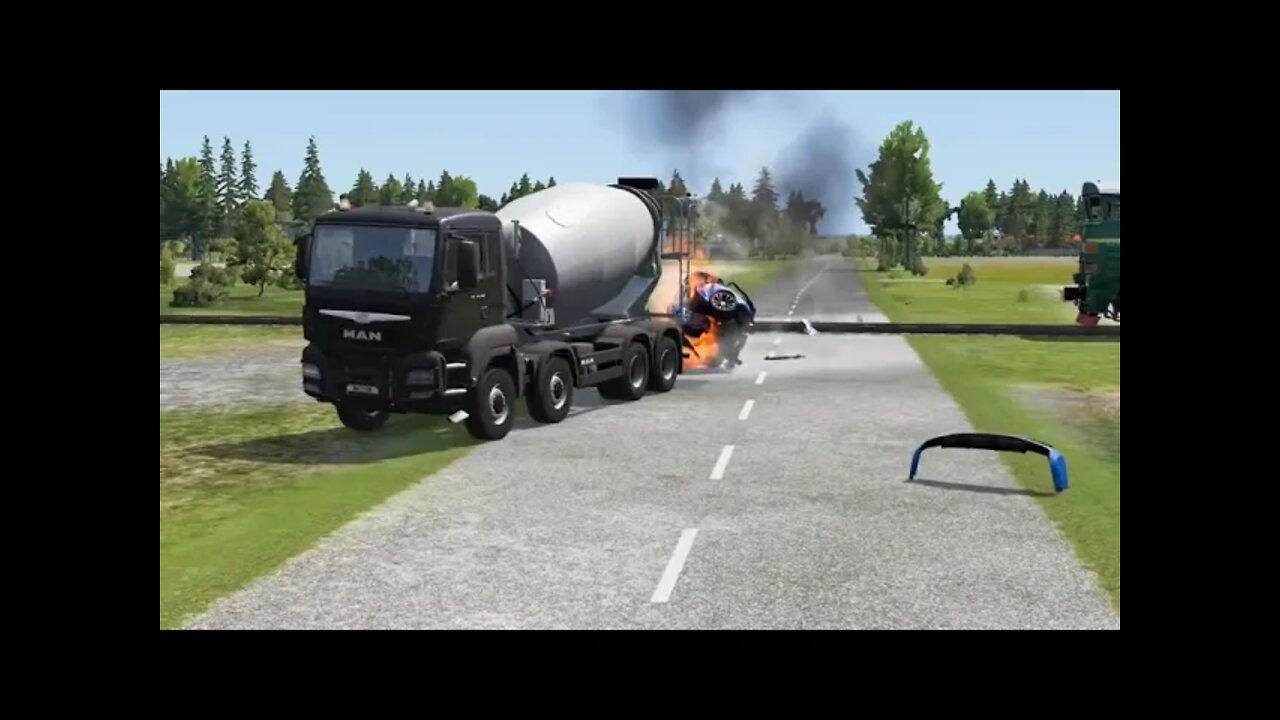 what happens to the road / railroad BeamNG DRIVE