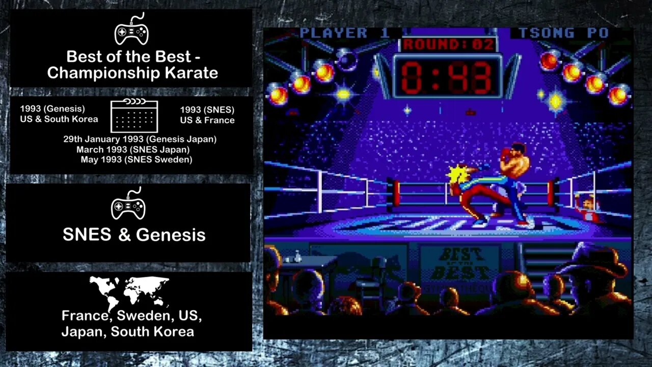 Console Fighting Games of 1993 - Best of the Best Championship Karate