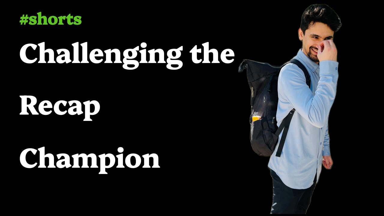 Challenging the Recap Champion #shorts #programming #funny