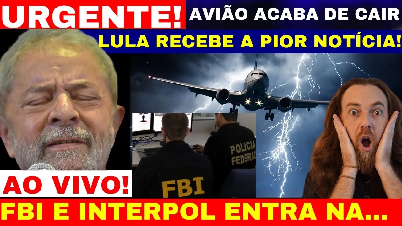 AGORA LUL0 RECEBE A PIOR NOTÍCIA DA SUA VIDA APÓS QUEDA DE AVIÃO INTERPOL E FBI VÃO ANALISAR TUDO...