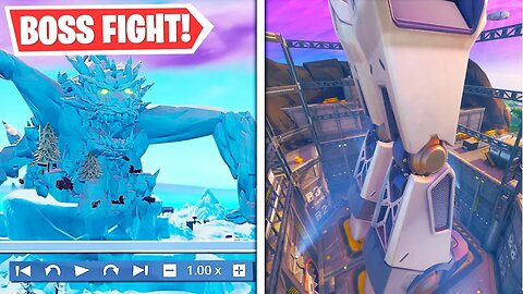 The NEW "PRESSURE PLANT ROBOT" VS "POLAR PEAK MONSTER" Event In Fortnite!