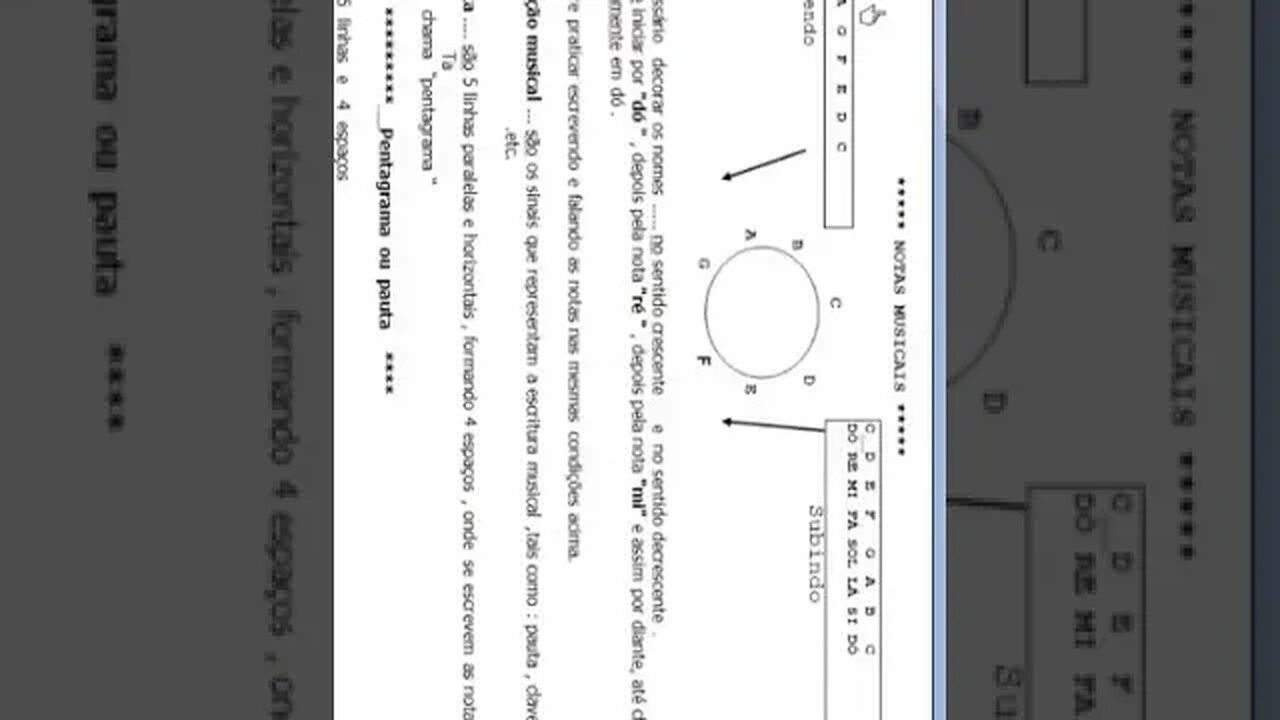 partitura aula 2 #shorts