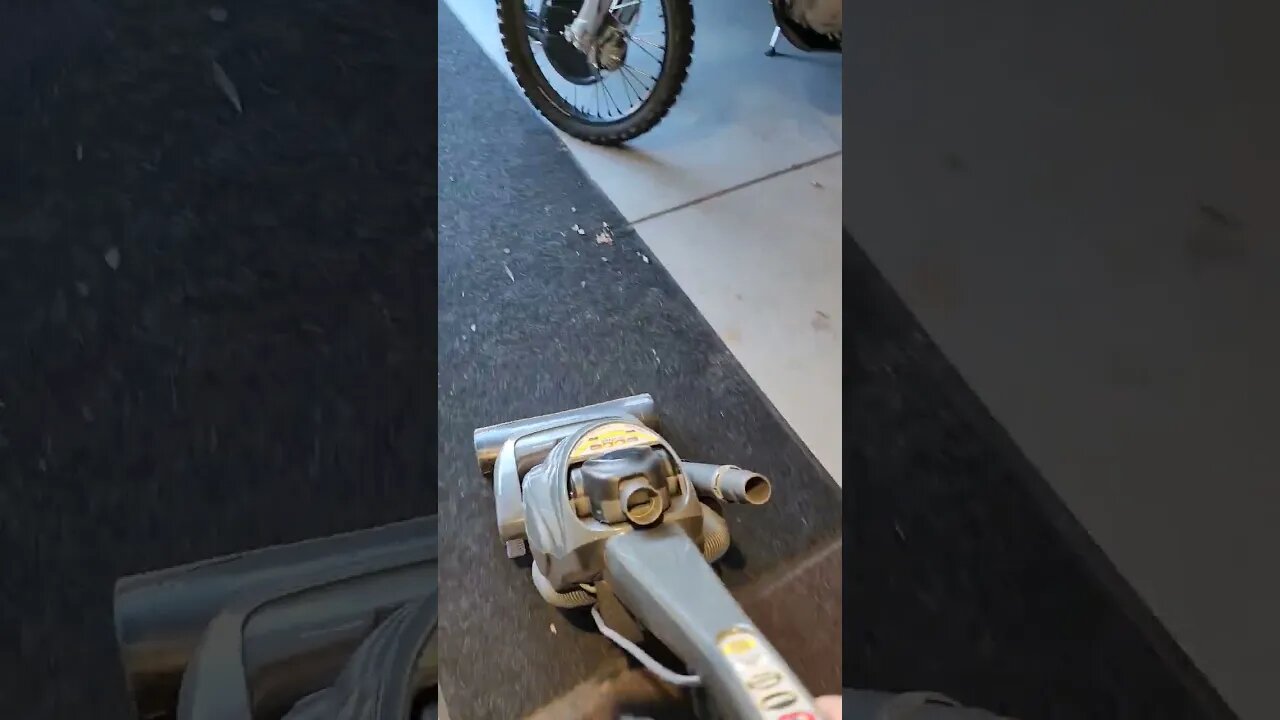 Who else vacuums their garage?