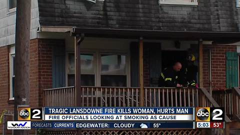 Woman dies, husband in critical condition after Lansdowne fire