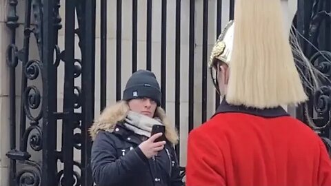 Make way her face is like who me #horseguardsparade