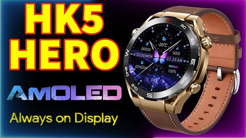 HK5 HERO SmartWatch New 2023 Amoled hd Screen Always on Display Bot Chatgpt Compass Nfc