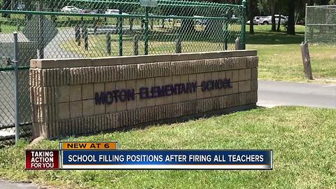 School district filling positions quickly after pink-slipping all teachers at Moton Elementary