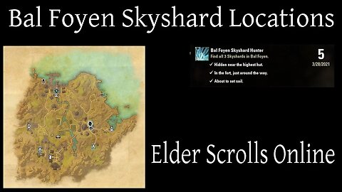 Bal Foyen Skyshard Locations [Elder Scrolls Online] ESO