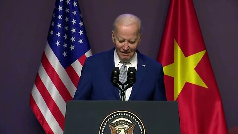 Biden Wanders On Stage To Open His "Press Conference" In Vietnam: "It Is Evening, Isn't It?"