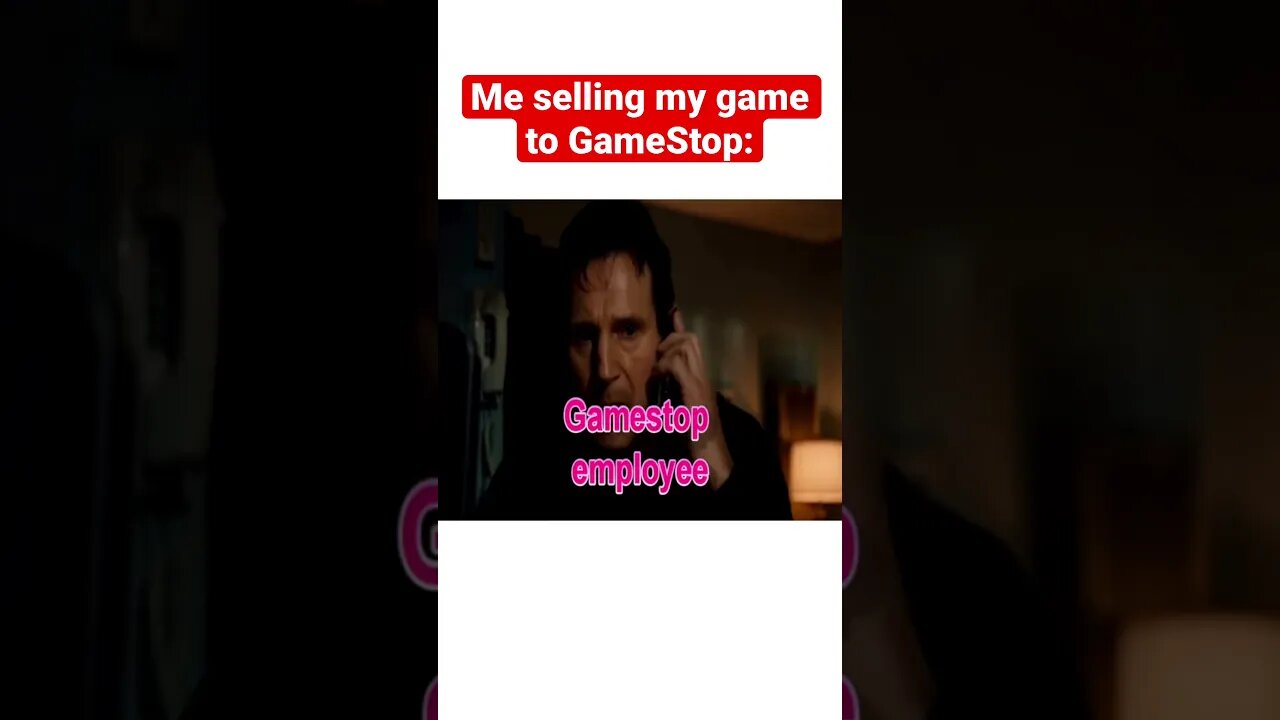 Me selling my game to GameStop #memes #funny #games #shorts #gamestop