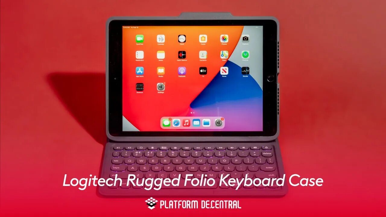 Logitech Rugged Folio Keyboard Case for iPad 7th , 8th and 9th generation