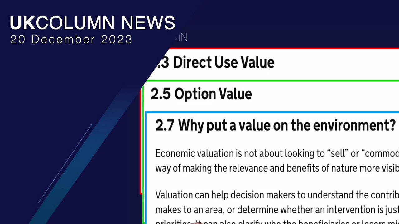 Putting A Value On The Environment/Air - UK Column News