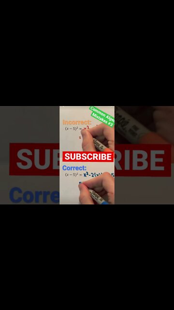 algebra mistakes