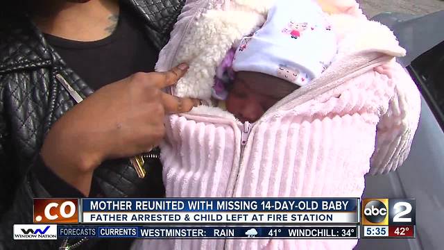 Mother reunited with missing 14-day-old baby