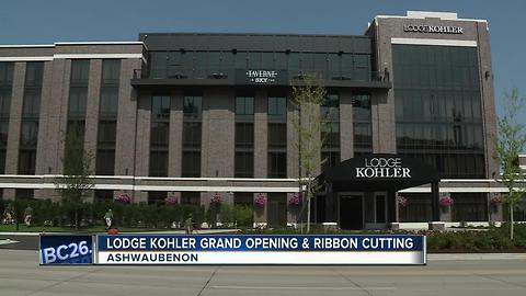 Lodge Kohler ribbon cutting today